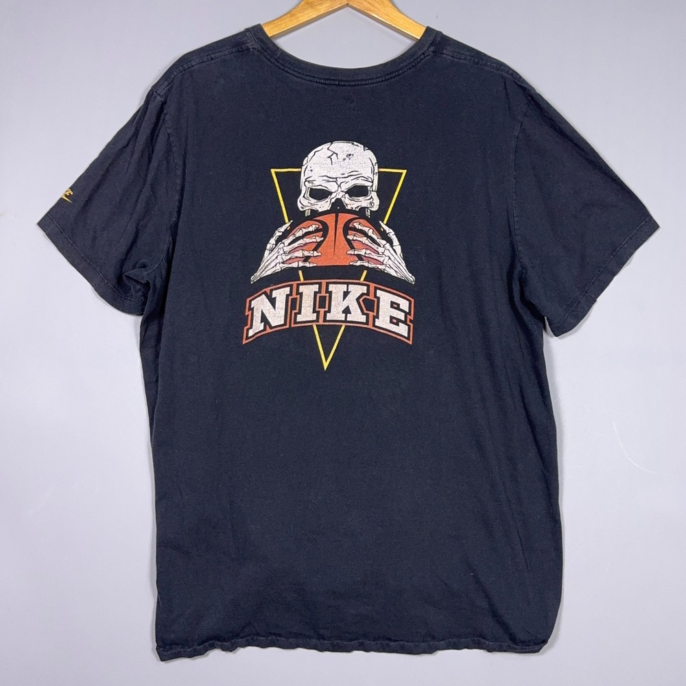 Nike Basketball Frenzy Skull T_Shirt Mens Size XXL Black Streetwear